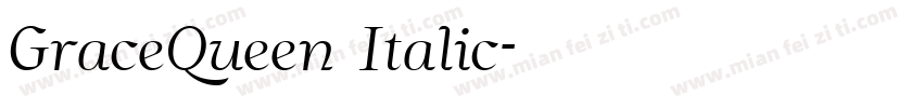 GraceQueen Italic字体转换